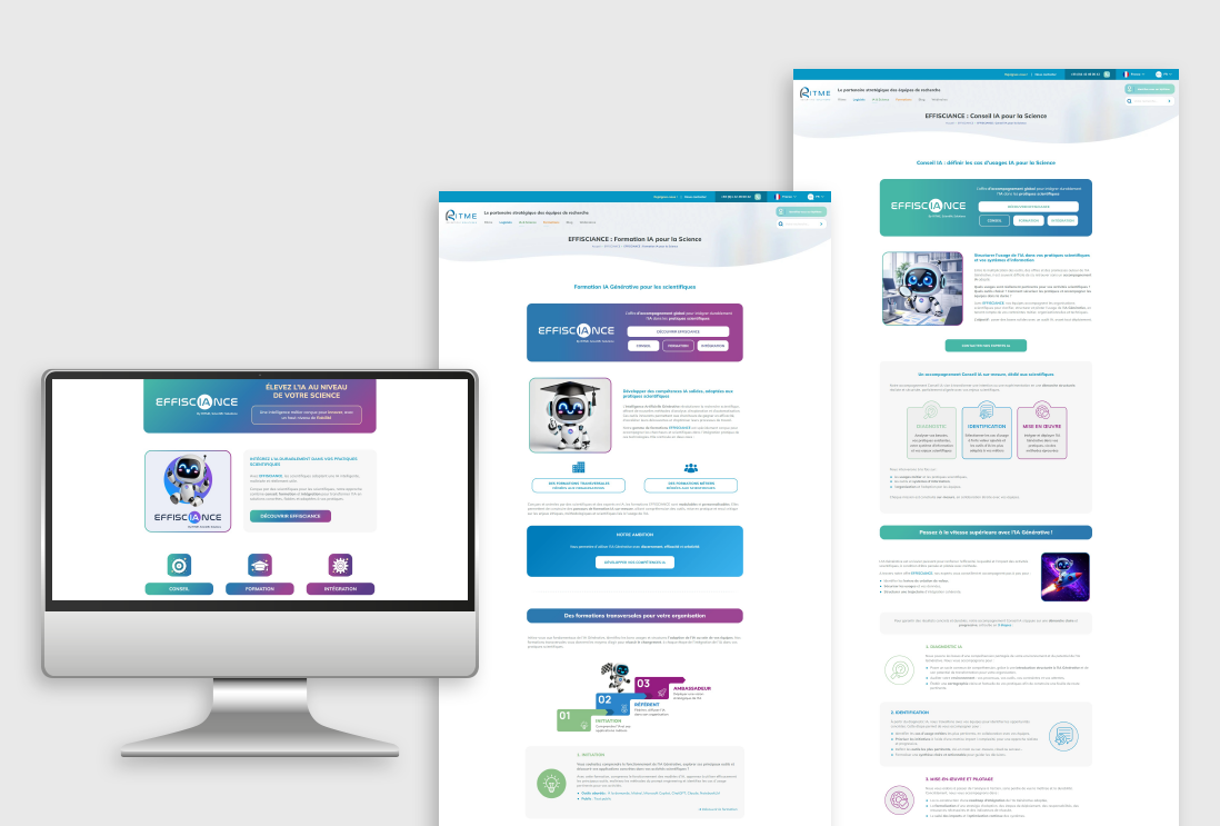 Pages web Effisciance